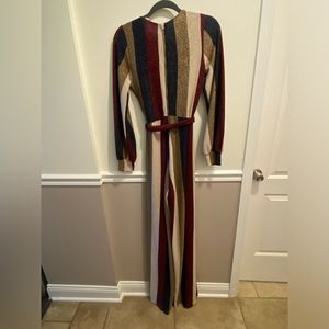Glittering One Piece Women’s Jumper with tie around waist.